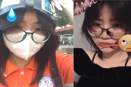 Nữ sinh kính cận lộ clip sex